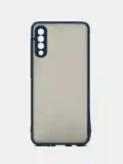 Синий чехол Samsung Galaxy A50 / A50s / A30s, пластиковый, матовый с цветными кнопками