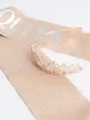 Пудровый набор с диадемой (короной) и лентой Birthday Girl (Queen)
