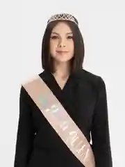 Пудровый набор с диадемой (короной) и лентой Birthday Girl (Queen)