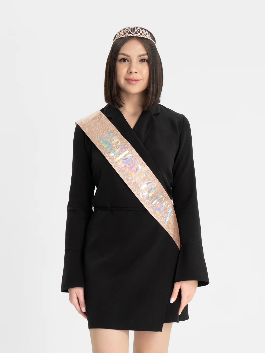 Пудровый набор с диадемой (короной) и лентой Birthday Girl (Queen)