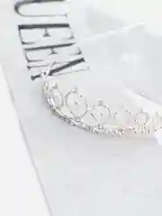 Серебряный набор с диадемой (короной) и лентой Birthday Girl (Queen)