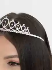 Серебряный набор с диадемой (короной) и лентой Birthday Girl (Queen)
