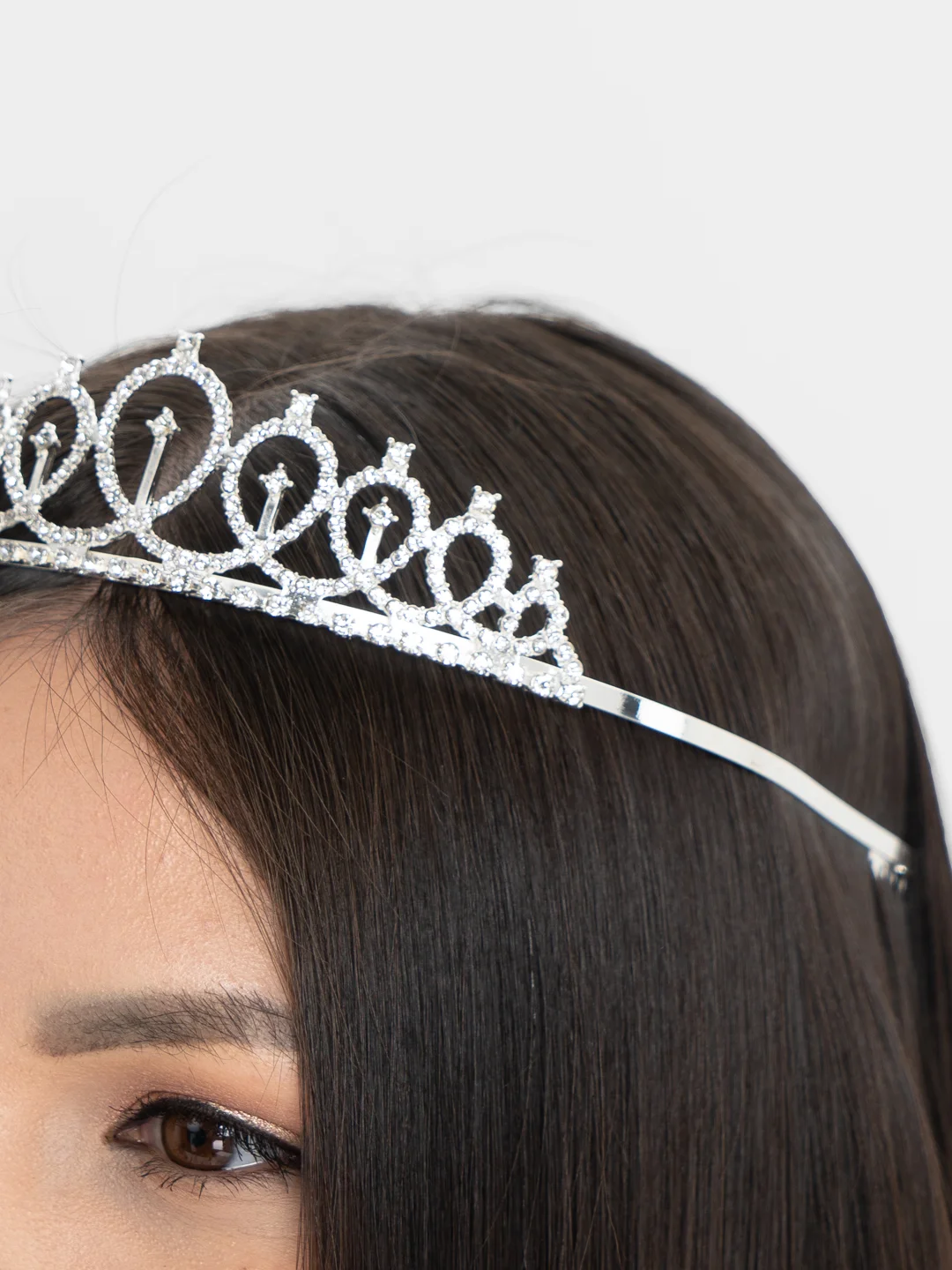 Серый металлик набор с диадемой (короной) и лентой Birthday Girl (Queen)