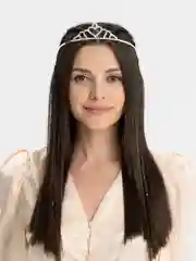 Прозрачный диадема со стразами