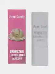 Белый хайлайтер для лица со спонжем Bronzer Popo Candy