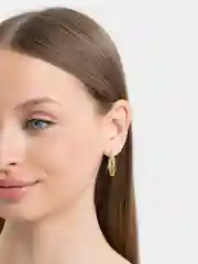 Золотой серьги-кольца женские