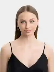 Золотой серьги-кольца женские