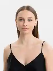 Золотой серьги-гвоздики, с фианитами, 18К
