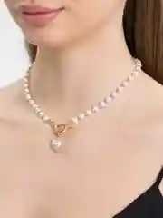 Золотой цепочка на шею с подвеской сердце на подарок