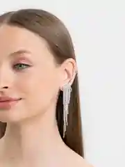 Серебряный женские вечерние серьги