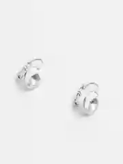 Серебряный серьги с камнем Swarovski