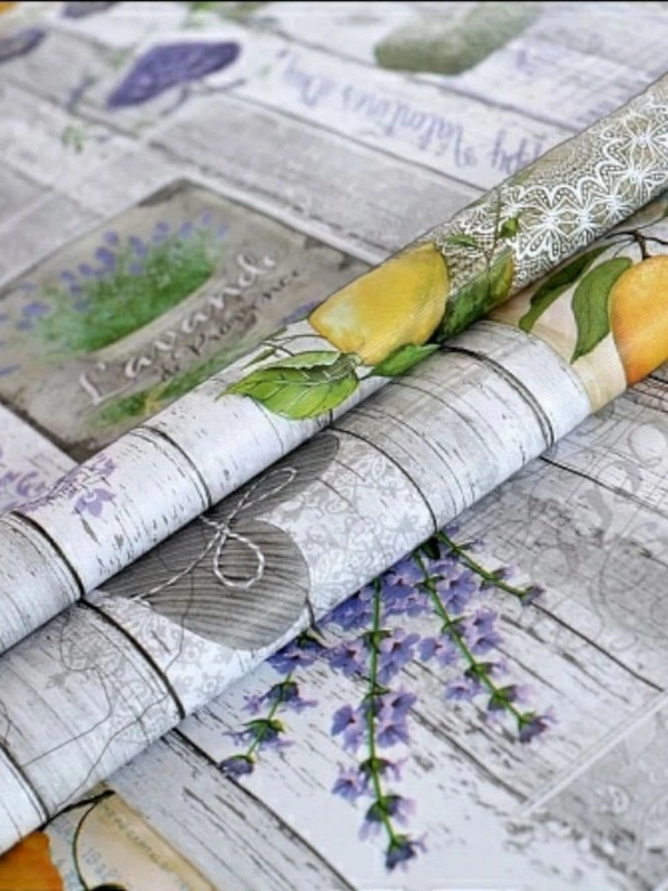 Скатерть, клеенка для стола на тканевой основе с узорами "Print", 137 см