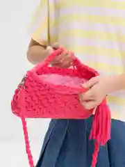 Сумочка из трикотажной пряжи