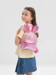 Фуксия рюкзак детский для девочки с ушками