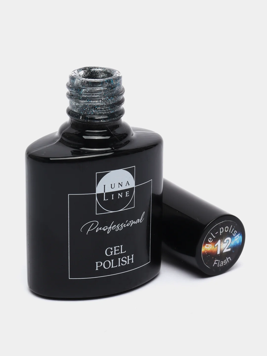 Серебряный светоотражающий гель-лак Luna Line Professional Flash, 10 мл