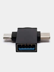 Переходник с USB на TYPE C и MicroUSB