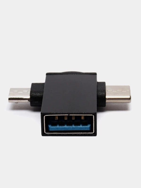 Переходник с USB на TYPE C и MicroUSB