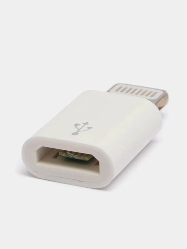 Переходник MicroUSB - Lightning (для iPhone). Адаптер