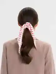 Конфетный платок в горошек на резинке