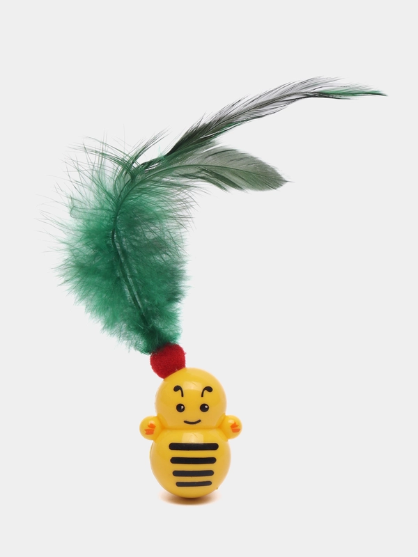 Игрушка для кошек с перьями