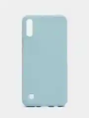 Светло-синий чехол Samsung Galaxy A10, Самсунг Галакси А10, черный, силиконовый