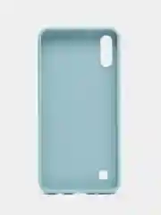 Светло-синий чехол Samsung Galaxy A10, Самсунг Галакси А10, черный, силиконовый