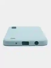 Светло-синий чехол Samsung Galaxy A10, Самсунг Галакси А10, черный, силиконовый