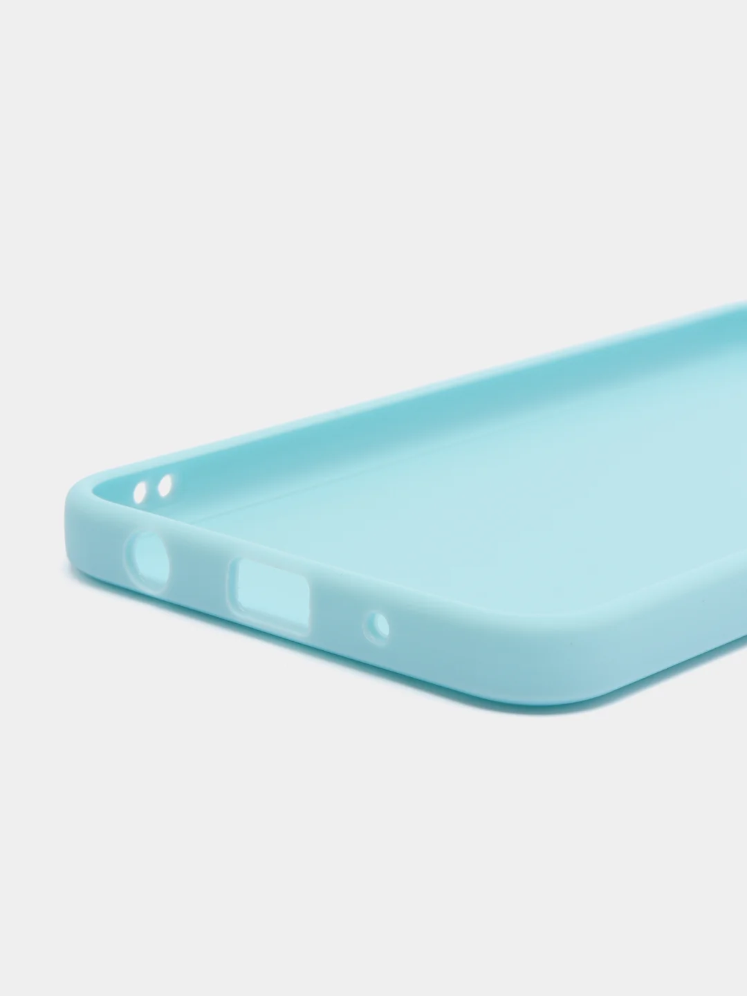 Голубой чехол Samsung Galaxy A10, Самсунг Галакси А10, черный, силиконовый