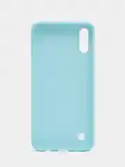 Голубой чехол Samsung Galaxy A10, Самсунг Галакси А10, черный, силиконовый