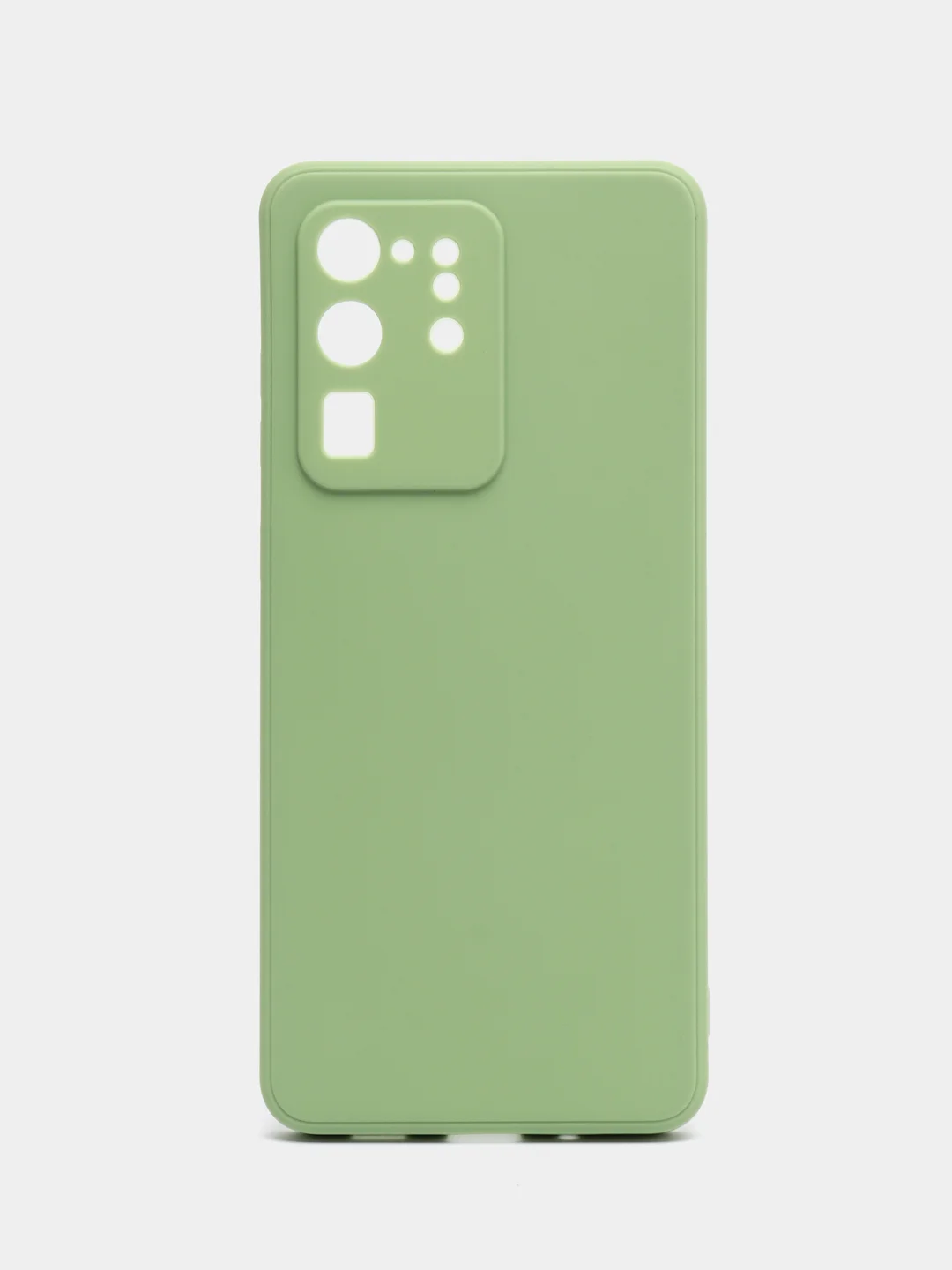 Зеленый чехол для Samsung Galaxy S20, S20 Plus, S20 Ultra (c20), силиконовый, c защитой камеры