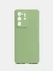 Зеленый чехол для Samsung Galaxy S20, S20 Plus, S20 Ultra (c20), силиконовый, c защитой камеры