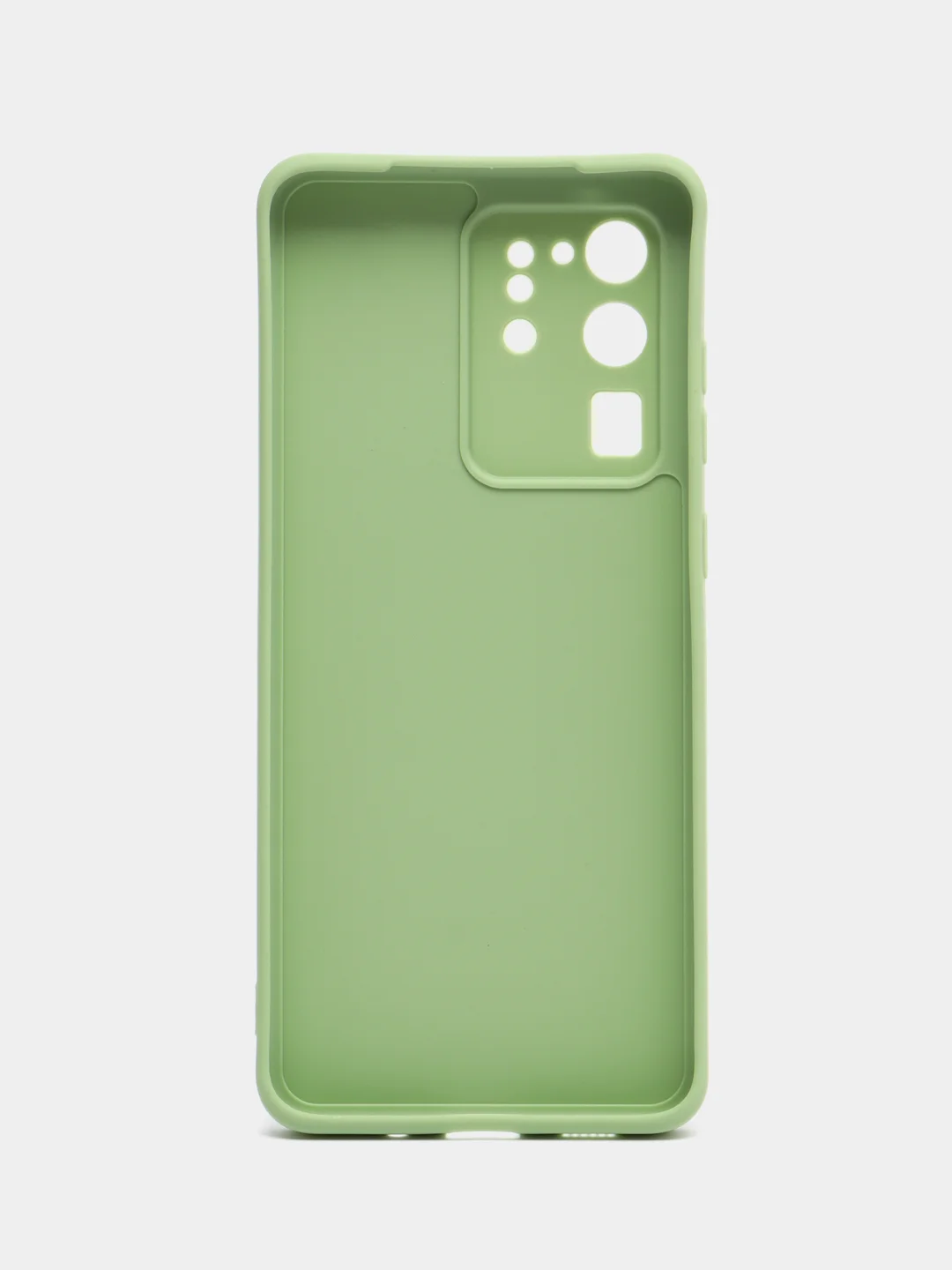 Зеленый чехол для Samsung Galaxy S20, S20 Plus, S20 Ultra (c20), силиконовый, c защитой камеры