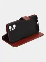 Багровый чехол-книжка для Realme GT Neo 2 5G / GT Neo 2, с магнитной застежкой (Реалми ГТ Нео 2)
