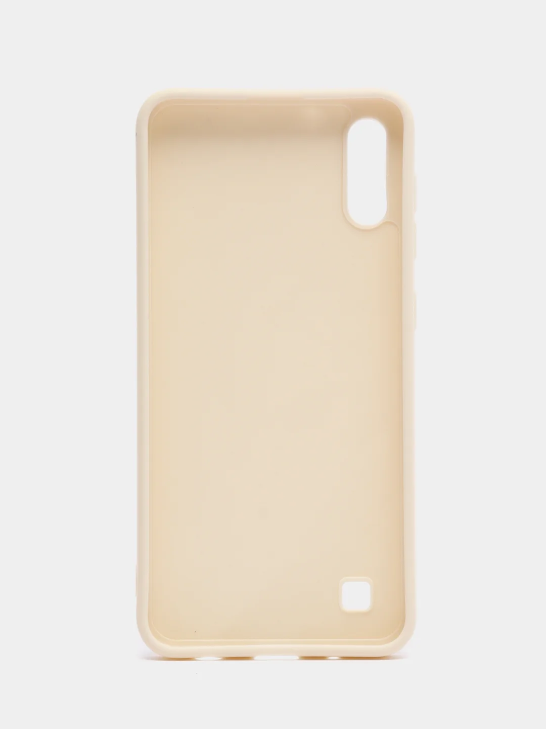 Молочный чехол Samsung Galaxy A10, Самсунг Галакси А10, черный, силиконовый