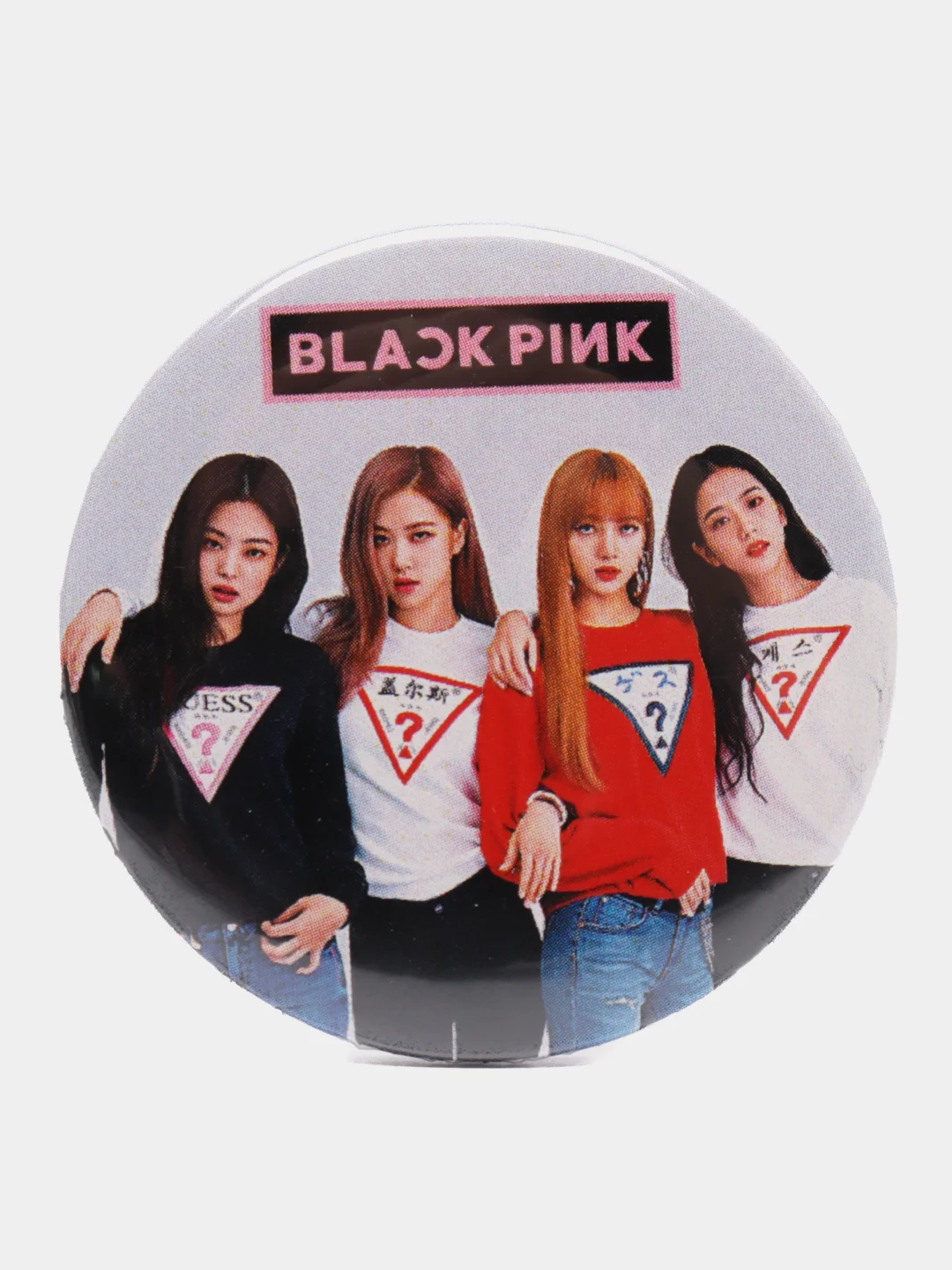 Белый значки к-поп "Black Pink"