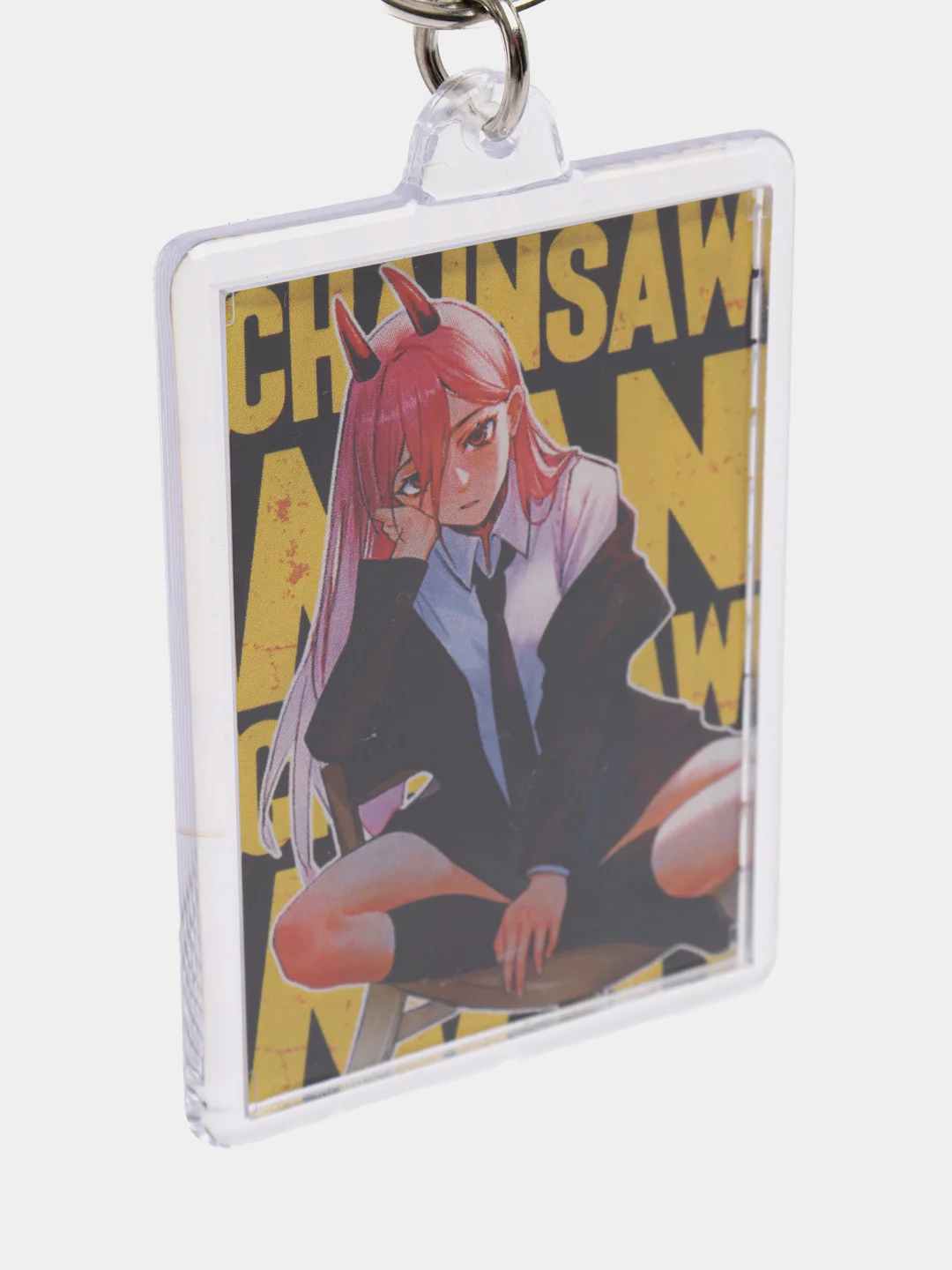 Желтый брелок по аниме Человек-бензопила Chainsaw Man