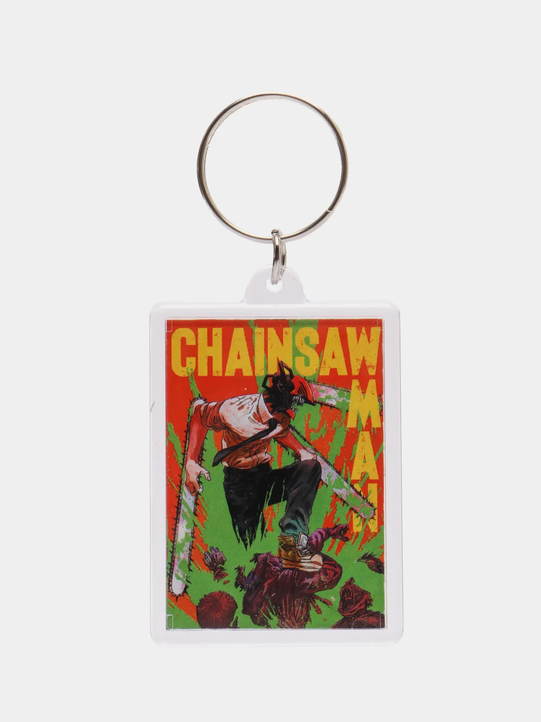 Зеленый брелок по аниме Человек-бензопила Chainsaw Man