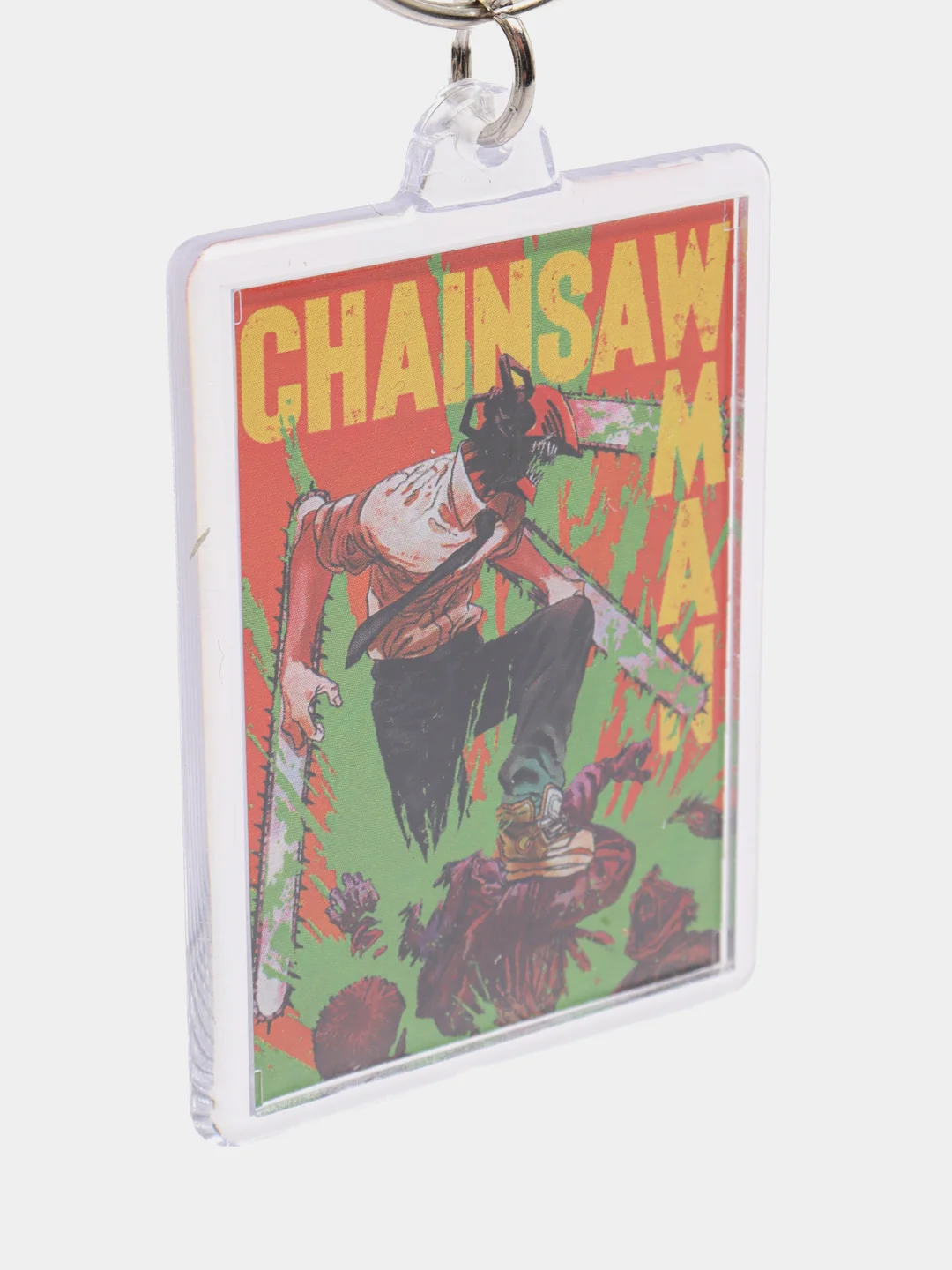 Зеленый брелок по аниме Человек-бензопила Chainsaw Man