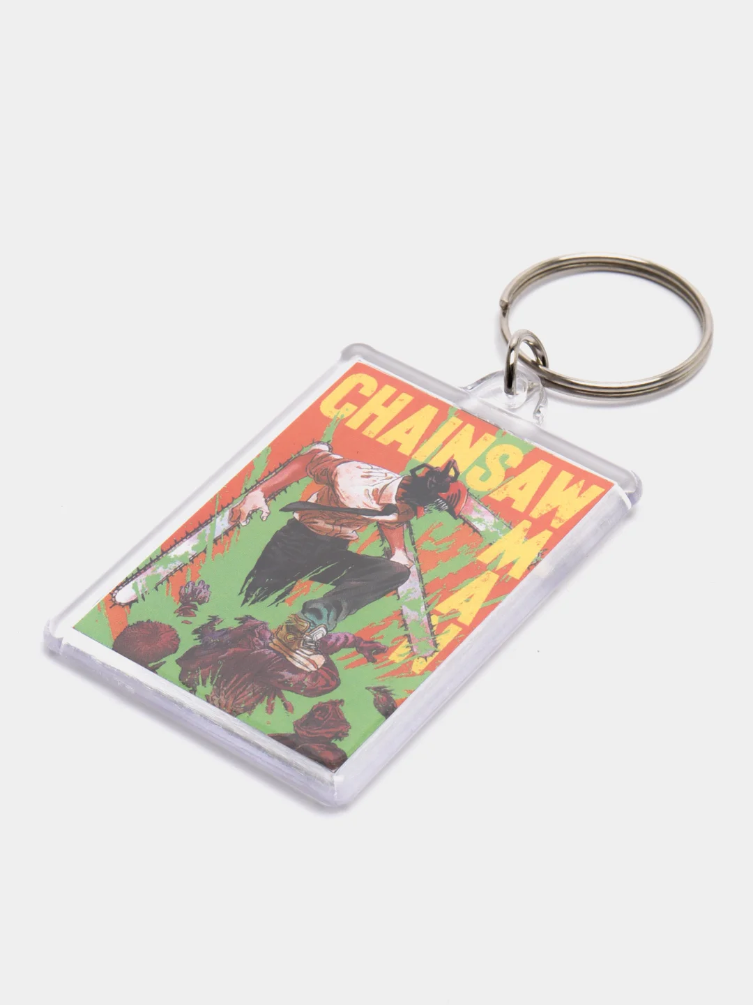Зеленый брелок по аниме Человек-бензопила Chainsaw Man
