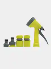 Набор для полива, пистолет 5 режимов, 2 коннектора d1/2, переходник 1/2"-3/4"