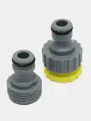 Набор для полива, пистолет 5 режимов, 2 коннектора d1/2, переходник 1/2"-3/4"