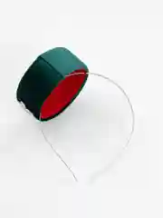 Зелёный хаки тюбетейка женская с ободком