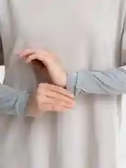 Серебряный рукава для мусульманской одежды