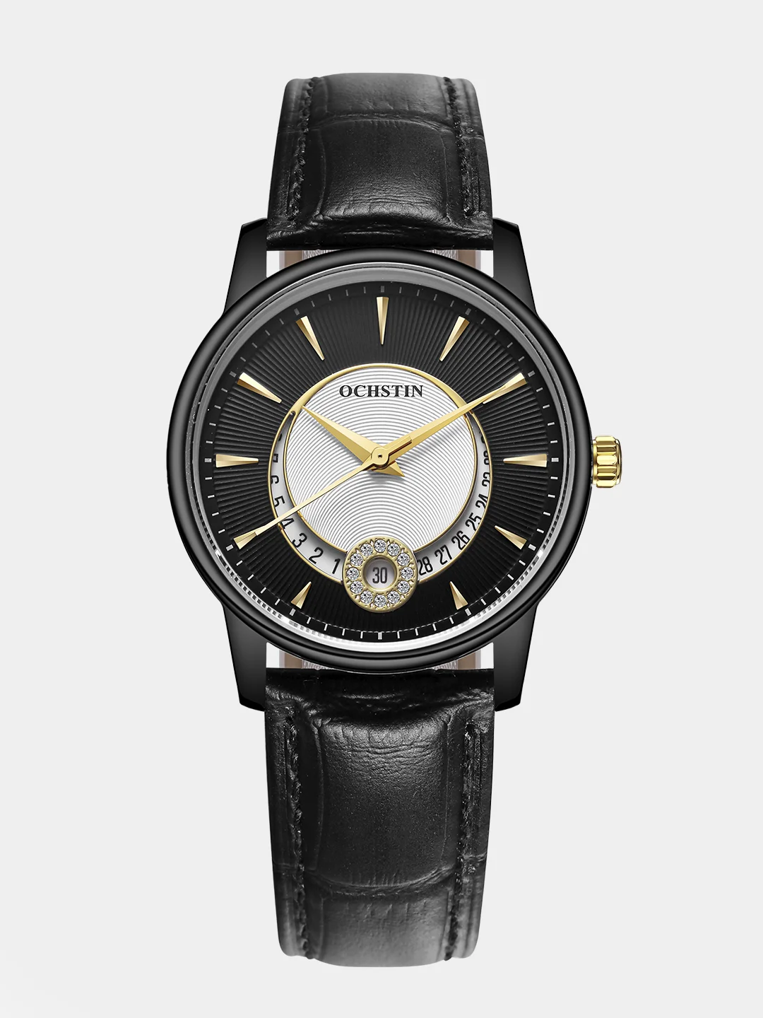 Черный женские наручные часы Ochstin 6060A с в подарочной упаковке