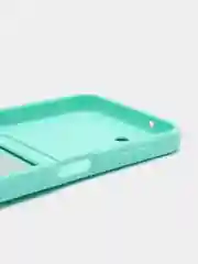 Бирюзовый чехол для Samsung Galaxy A14 5G / Самсунг А14 5Г, силиконовый, с карманом для карты