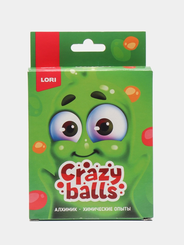 Набор Химические опыты Crazy Balls Оранжевый, зелёный и сиреневый шарики