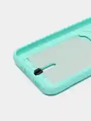 Бирюзовый чехол для Samsung Galaxy A54 5G, Самсунг Галакси А54 5Г, силиконовый, с карманом для карты