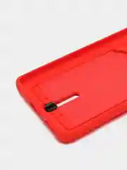 Красный чехол для Xiaomi 13 Lite / Сяоми 13 Лайт, силиконовый, с карманом для карты