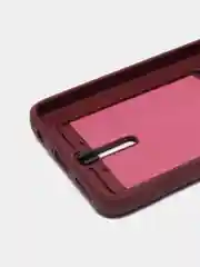Бордовый чехол для Tecno Spark 9 Pro / Техно Спарк 9 Про, силиконовый, с карманом для карты