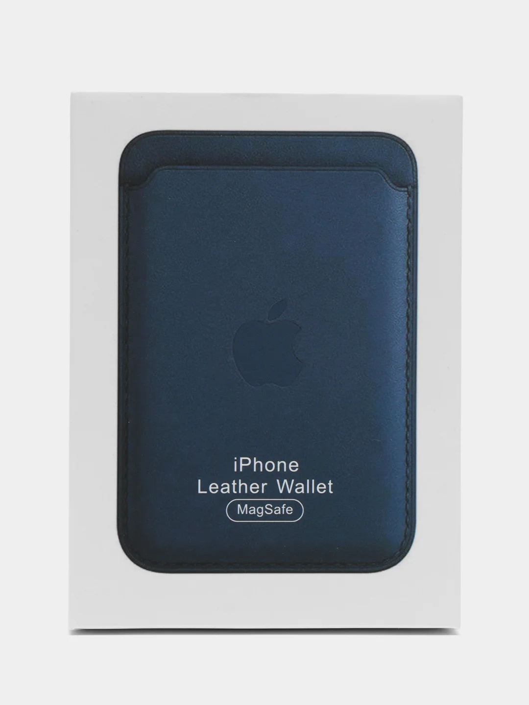 Синий картхолдер (держатель для карт) из исскуственной кожи Mag Safe для iPhone